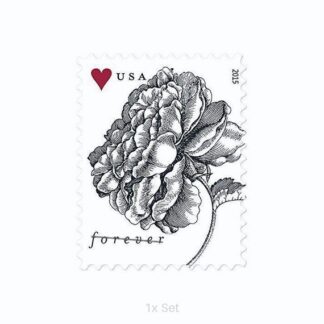 Wholesale Engraved Vintage Rose Stamps Institutional Support & Donor Stewardship Pack || 100Pcs (5 Sheets)