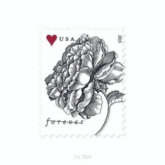 Best Price Engraved Vintage Rose Stamps Quarterly Seasonal Outreach & Greeting Fulfillment Pack || 100Pcs (5 Sheets)