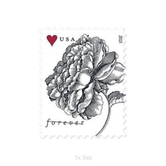 Bulk Engraved Vintage Rose Stamps Seasonal Route Marketing & Service Promotion Pack || 100Pcs (5 Sheets)