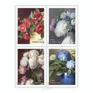 Economy Flowers from the Garden Stamps Civic Engagement & Voting Ballot Logistics Pack || 200Pcs (10 books)