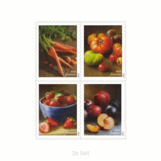 Authentic Fruits and Vegetables Stamps Civic Engagement & Voting Ballot Logistics Pack || 200Pcs (10 books)