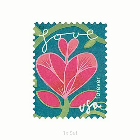 Wholesale Garden of Love Stamps Institutional Communication & Enrollment Logistics || 100Pcs (5 Sheets)