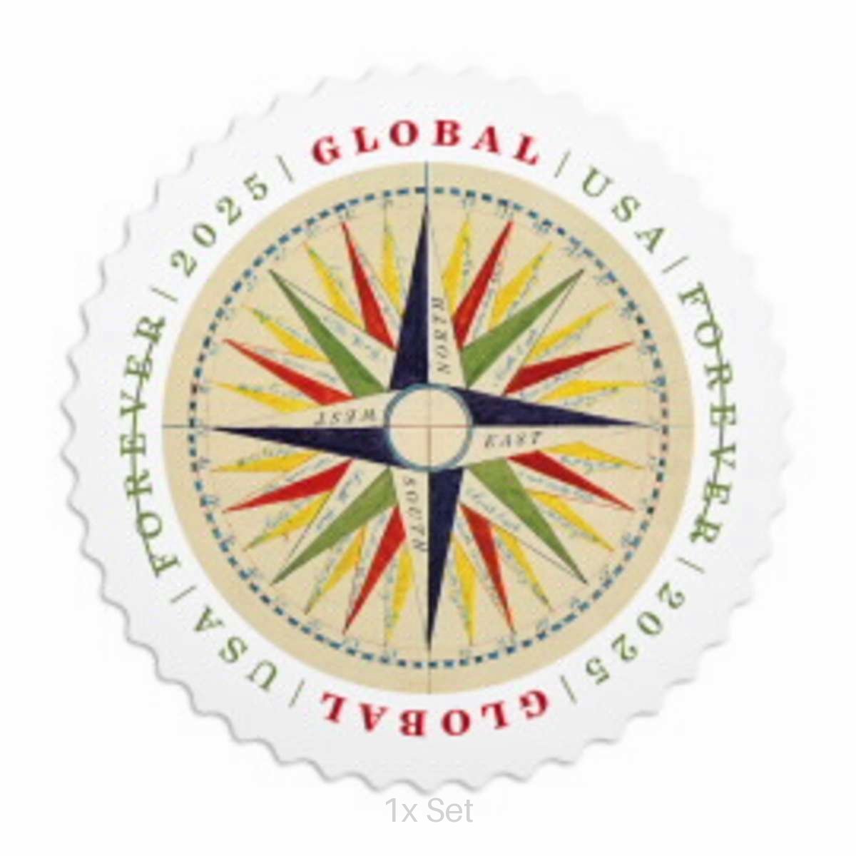 Bulk Global 1794 Compass Rose Stamps Agency-Level Renewals & Compliance Logistics Pack || International® Postage 100Pcs