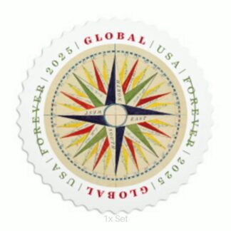 Discount Global 1794 Compass Rose Stamps Institutional Support & Donor Stewardship Pack || International® Postage 100Pcs