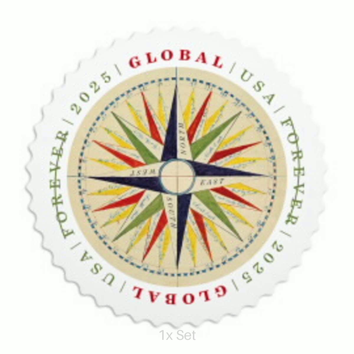 Discount Global 1794 Compass Rose Stamps Institutional Support & Donor Stewardship Pack || International® Postage 100Pcs