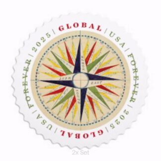 Discount Global 1794 Compass Rose Stamps Premium Stationery & Elegant Event Mailing Pack || International® Postage 200Pcs