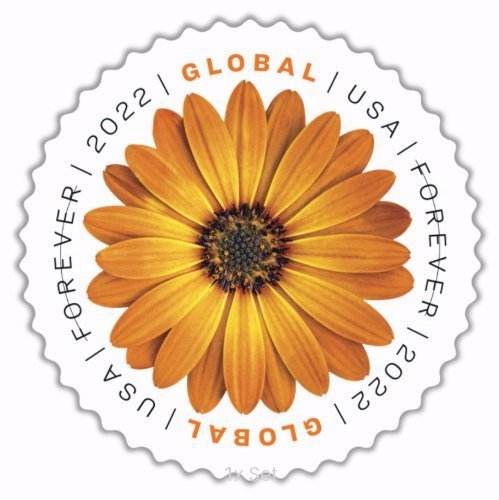 Bulk Global African Daisy Stamps Institutional Support & Donor Stewardship Pack || International® Postage 100Pcs