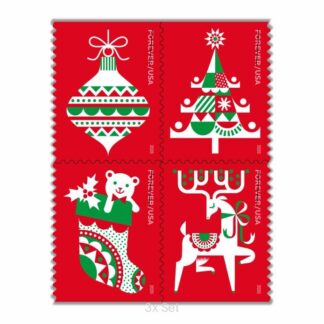 Authentic Holiday Delights Stamps Institutional Communication & Enrollment Logistics || 300Pcs (15 Books)
