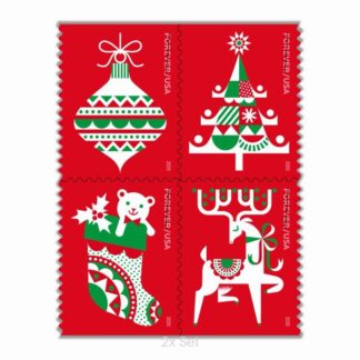 Wholesale Holiday Delights Stamps Seasonal Route Marketing & Service Promotion Pack || 200Pcs (10 Books)