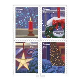 Economy Holiday Windows Stamps Community Outreach & Ministerial Support Pack || 100Pcs (5 Books)