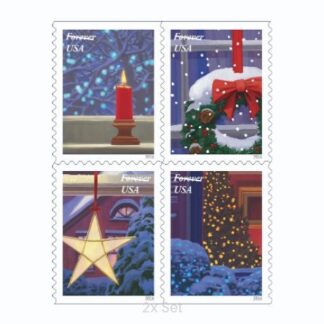 Authentic Holiday Windows Stamps High-Impact CRM & Property Marketing Logistics || 200Pcs (10 Books)