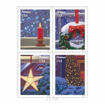 Authentic Holiday Windows Stamps Institutional Support & Donor Stewardship Pack || 200Pcs (10 Books)