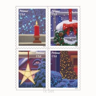 Low Cost Holiday Windows Stamps Professional Business Logistics & Bulk Mailing Pack || 100Pcs (5 Books)