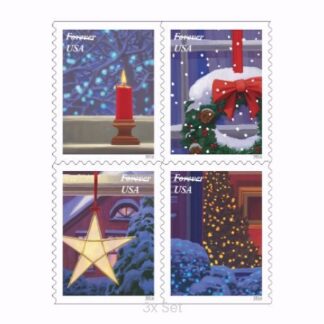 Best Price Holiday Windows Stamps Professional Business Logistics & Bulk Mailing Pack || 300Pcs (15 Books)