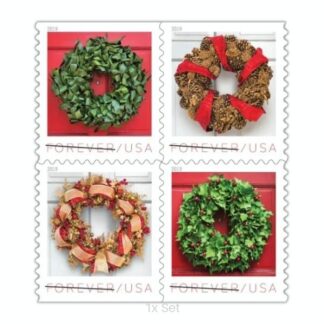 Cheap Holiday Wreaths Stamps Fiscal Reporting & Tax Season Compliance Logistics || 100Pcs (5 Books)