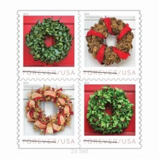 Economy Holiday Wreaths Stamps High-Impact CRM & Property Marketing Logistics || 200Pcs (10 Books)