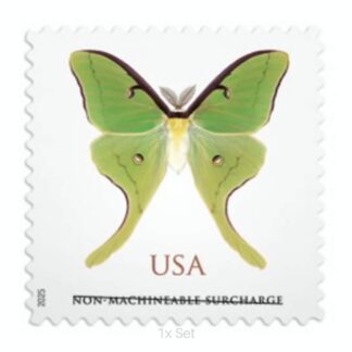 Low Cost Luna Moth Stamps Quarterly Seasonal Outreach & Greeting Fulfillment Pack || Non-Machineable® 100Pcs