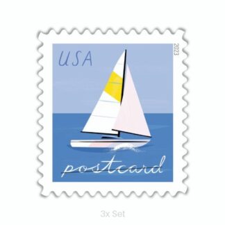 Low Cost Sailboats Postcard Stamps Civic Engagement & Voting Ballot Logistics Pack || Postcard® Postage 300Pcs
