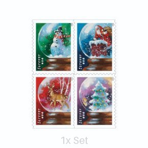 Wholesale Snow Globes Stamps Institutional Communication & Enrollment Logistics || 100Pcs (5 Books)