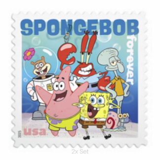 Wholesale SpongeBob SquarePants Stamps Formal Legal Notices & Professional Document Delivery || 160Pcs (10 Sheets)
