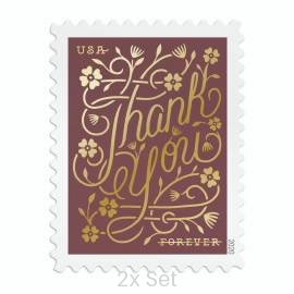 Authentic Thank You Stamps Premium Stationery & Elegant Event Mailing Pack || 200Pcs (10 Sheets)