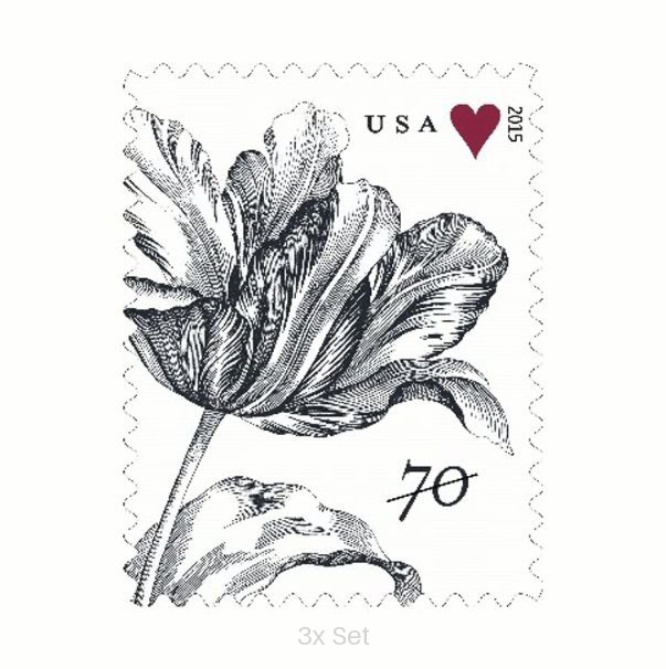 Bulk Vintage Tulip Stamps Civic Engagement & Voting Ballot Logistics Pack || Two-Ounce Postage 300PCS