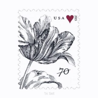 Wholesale Vintage Tulip Stamps Premium Stationery & Elegant Event Mailing Pack || Two-Ounce Postage 100PCS