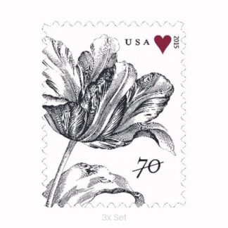 Wholesale Vintage Tulip Stamps Premium Stationery & Elegant Event Mailing Pack || Two-Ounce Postage 300PCS