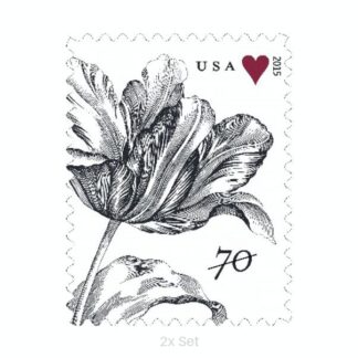 Economy Vintage Tulip Stamps Quarterly Seasonal Outreach & Greeting Fulfillment Pack || Two-Ounce Postage 200PCS