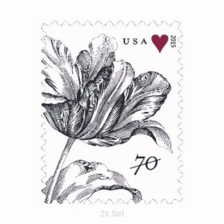Bulk Vintage Tulip Stamps Seasonal Route Marketing & Service Promotion Pack || Two-Ounce Postage 200PCS