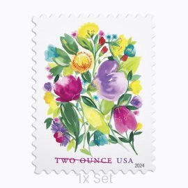 Authentic Wedding Blossom Stamps Formal Legal Notices & Professional Document Delivery || Two-Ounce Postage 100Pcs