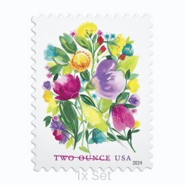 Economy Wedding Blossom Stamps Premium Stationery & Elegant Event Mailing Pack || Two-Ounce Postage 100Pcs