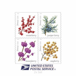 Wholesale Winter Berries Stamps Institutional Communication & Enrollment Logistics || 200Pcs (10 Books)