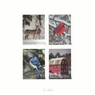 Best Price Winter Scenes Stamps Institutional Support & Donor Stewardship Pack || 100Pcs (5 Books)
