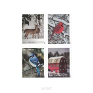 Best Price Winter Scenes Stamps Seasonal Route Marketing & Service Promotion Pack || 200Pcs (10 Books)